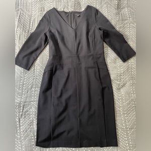 Ann Taylor 3/4 Sleeve Black work dress